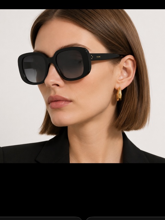 CL40299U 01B CELINE SUNGLASSES BLACK GRAY WOMEN EYEWEAR main image 5